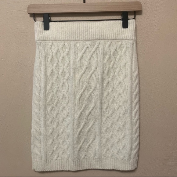 Favorite Daughter Cable Knit Wool Cashmere Blend Mini Skirt Size XS NWT New - Picture 6 of 11